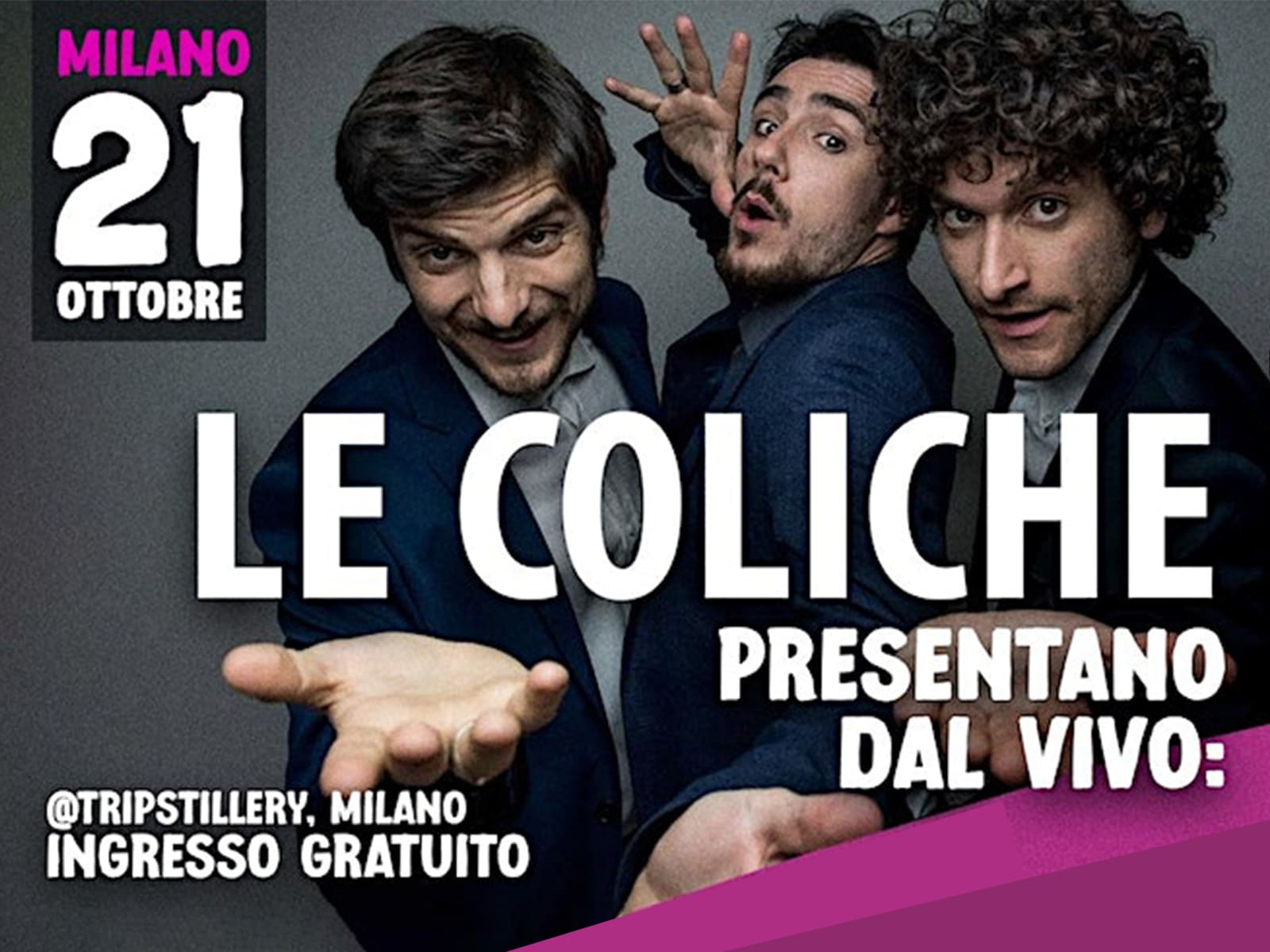 photo of Le Coliche presents CHE AMAREZZA!
